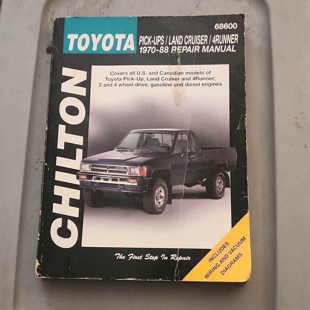 Chilton Toyota 1970-88 Pick Ups 4Runner Land Cruiser Repair Manual